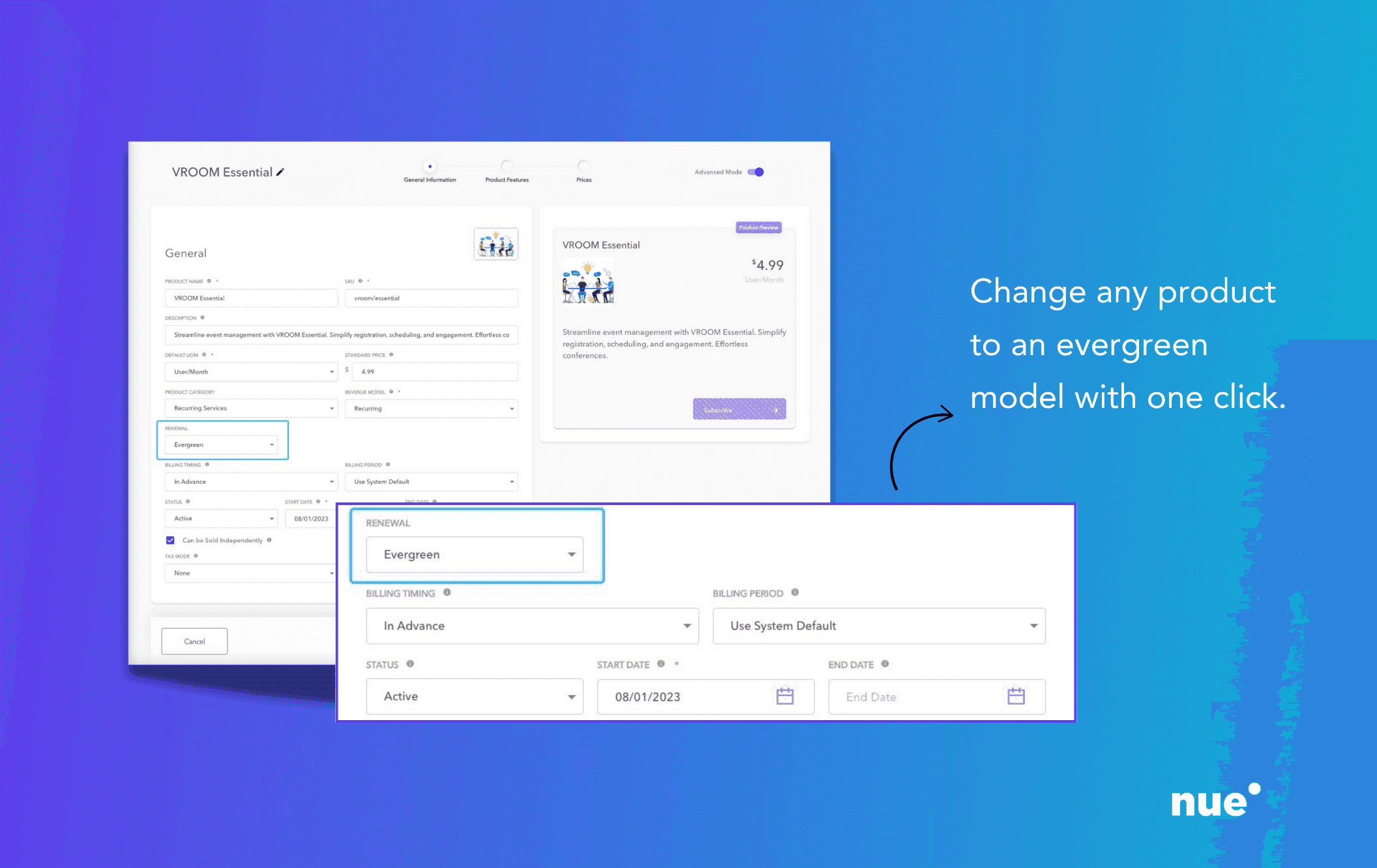 Harness Evergreen Subscriptions with Nue