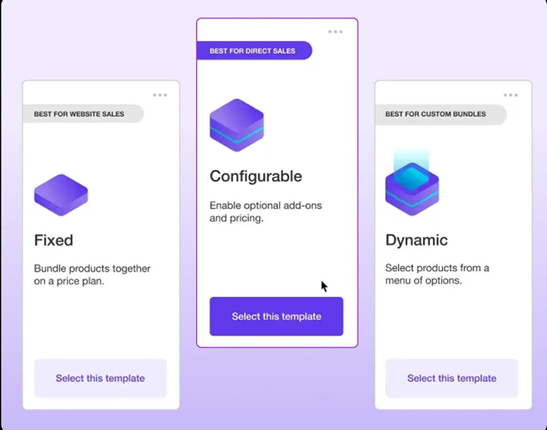 Nue’s bundle builder: fixed, configurable and dynamic bundle templates